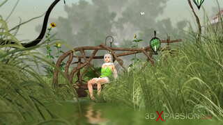 ���ಾಟ್ ಸೆಕ್ಸ್! ಚರ್ಭಿಯಿಳಿಸುವುದು ಸುಂದರ ಕಾಲ್ಪನಿಕ ಮತ್ತು gnome ಗ್ರಾಮದಲ್ಲಿ