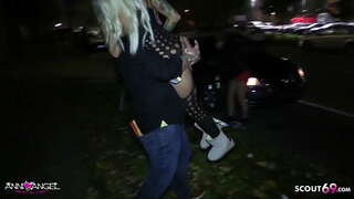 Cornée mince Bombe Anni Angel Ao dans la Voiture, d&#039;User de baiser