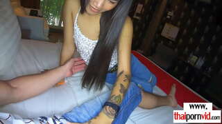 Skinny amateur asian slut kusetyenziswa ukususela emva nge-i-BWC